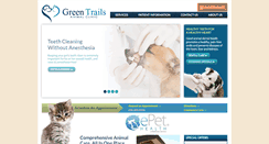 Desktop Screenshot of greentrailsanimalclinic.com